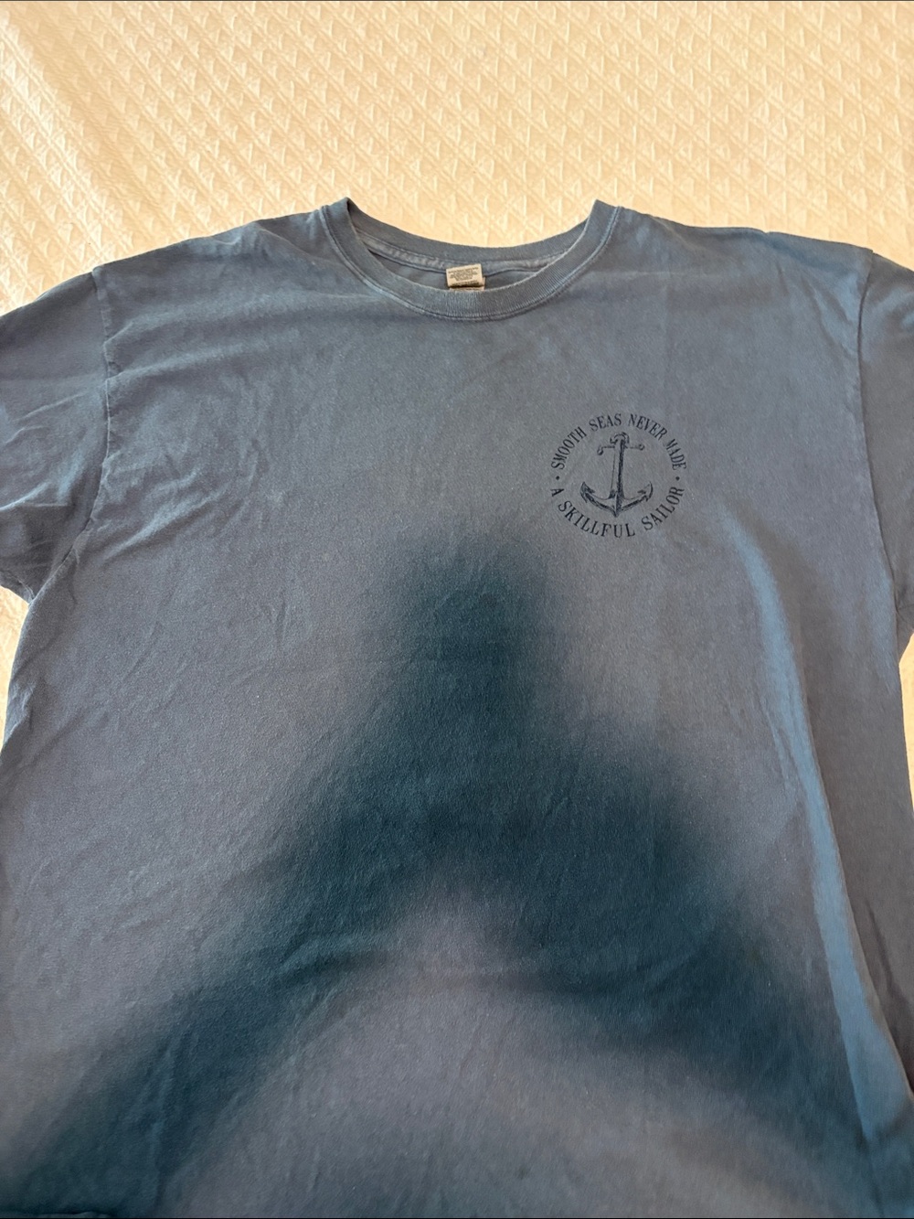 Gildan Navy Short-Sleeve Anchor Graphic Tee